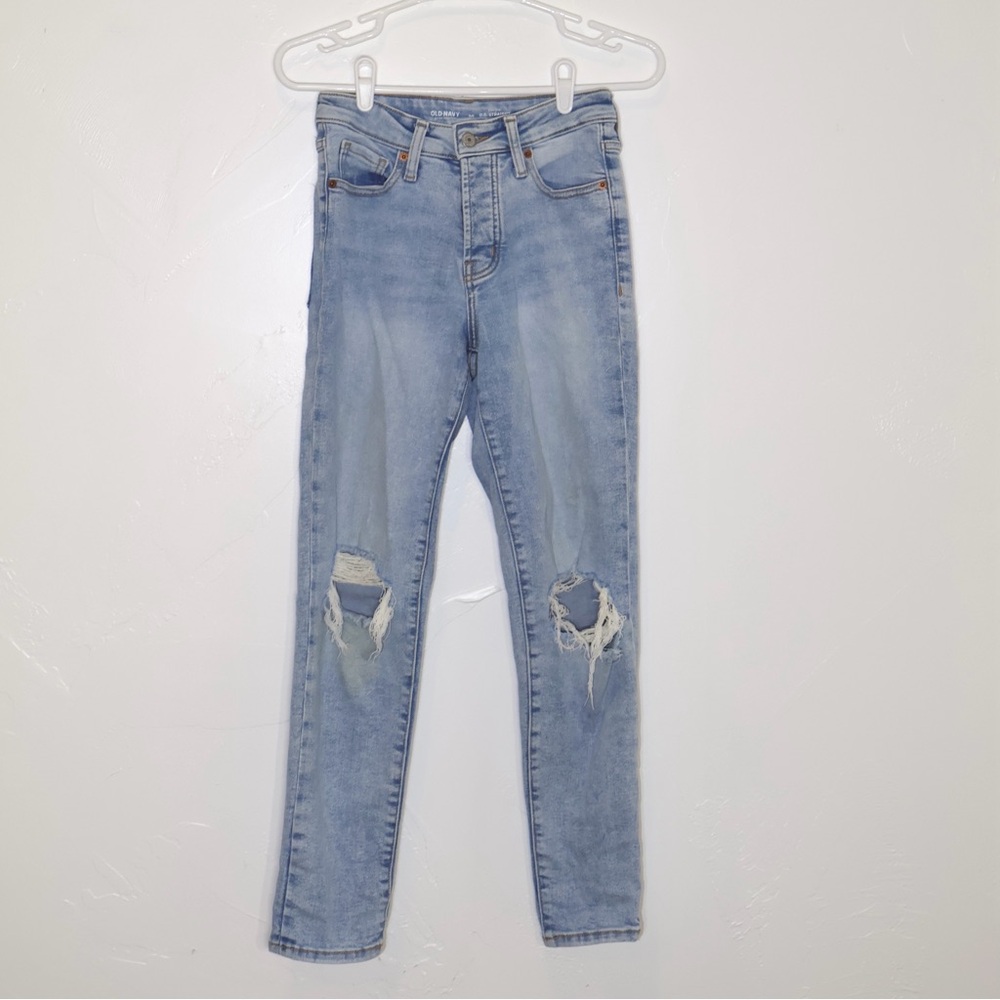 Old Navy Ripped O.G. Straight Ankle Jeans